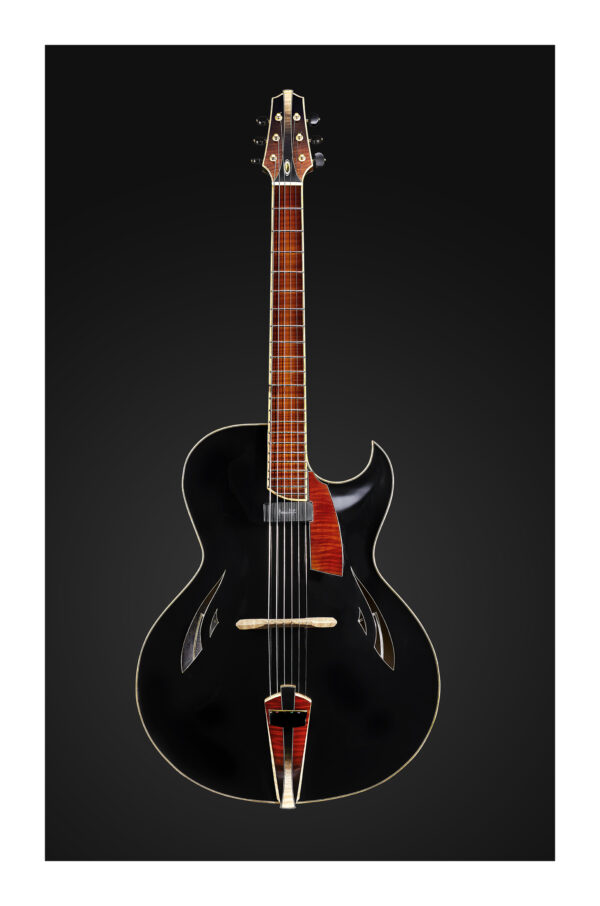 [SOLD] Emanuele Faggion Calliope 17" Archtop guitar, massive wood, in the style of Monteleone, Benedetto ...