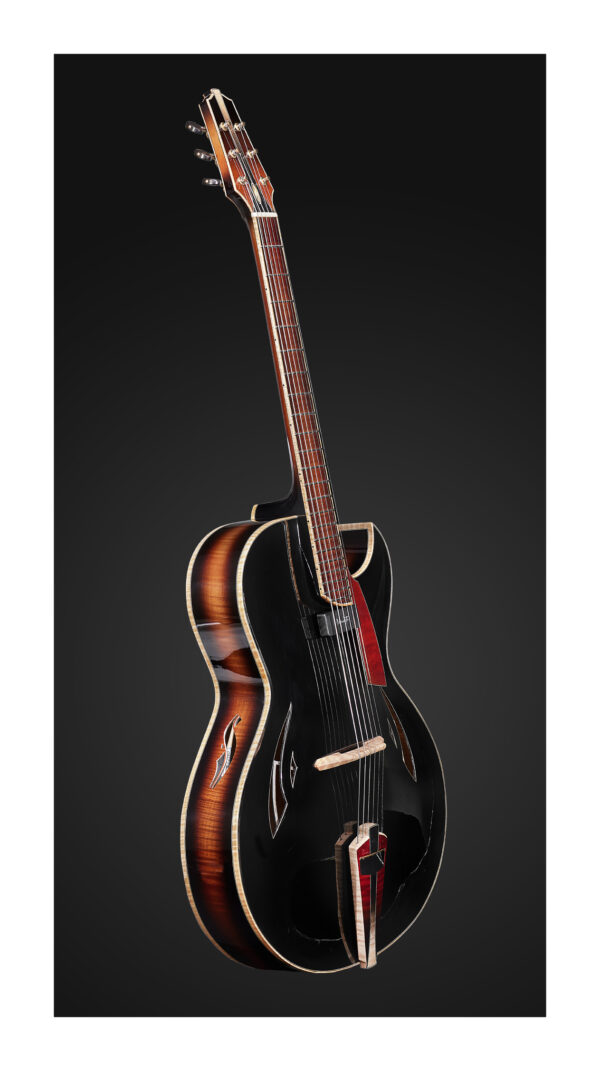 [SOLD] Emanuele Faggion Calliope 17" Archtop guitar, massive wood, in the style of Monteleone, Benedetto ...