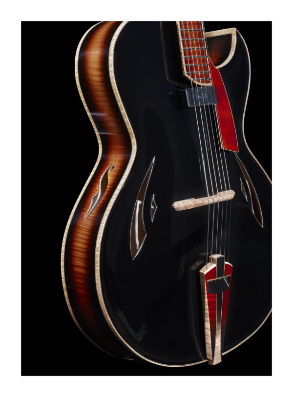 [SOLD] Emanuele Faggion Calliope 17" Archtop guitar, massive wood, in the style of Monteleone, Benedetto ...